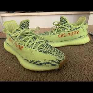 Adidas Yeezy 350 v2 Semi Frozen Yellow Size 7.5